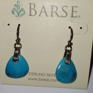 NWT Barse Sterling Silver Turquoise Earrings